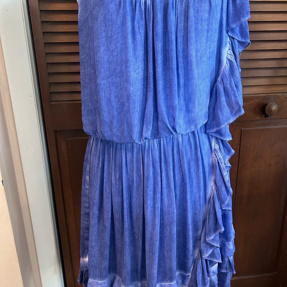 Free People Aphrodite Tie Dye Asymmetrical Ruffle Dress - Picture 3 of 8
